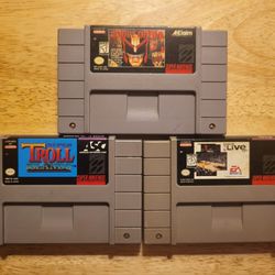 Judge Dredd-Super Troll Islands-NBA Live 96-Super Nintendo