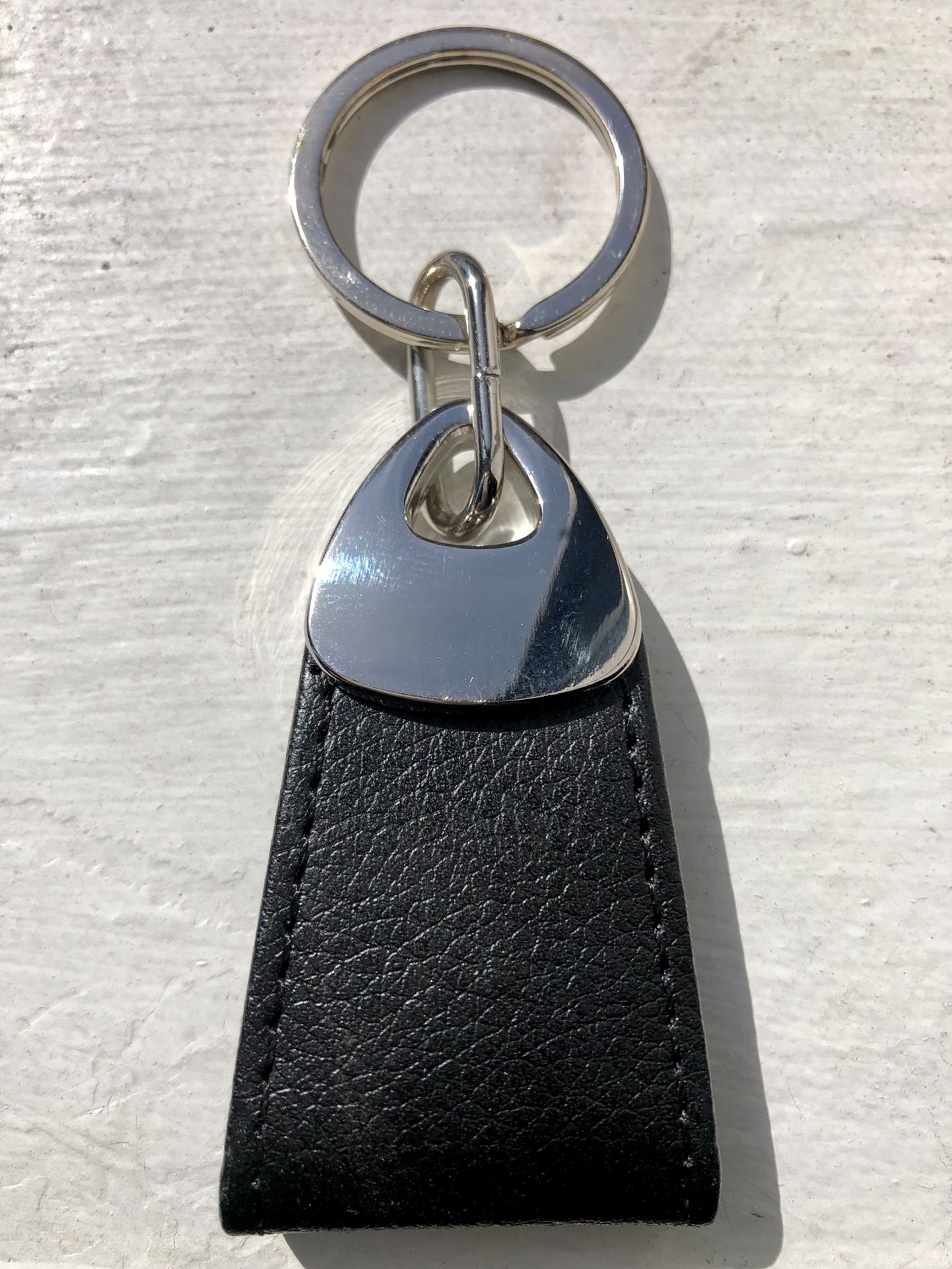 Black Leather Keychain