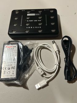 Sipolar A-100 Real Industrial Class Grade 16 Port USB Hub USB2.0 Adapter 480Mbps