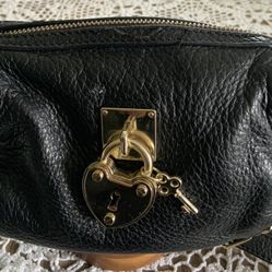 Juicy Couture Lock n Key black leather 