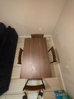 Dinning table with four chairs