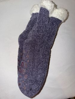 SOCKS PURPLE CON GOMITAS NUEVOS  MIDIUM-LARGE
