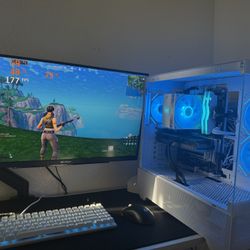 White Gaming Pc Computer Desktop RTX