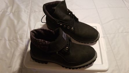 Size 11 Timberland Roll top Boots