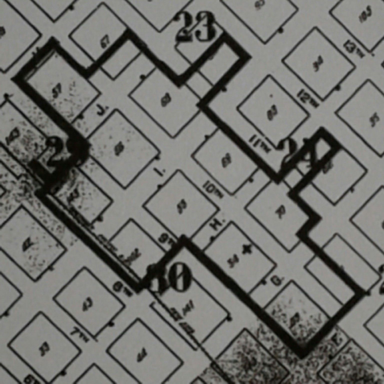 from 1919 Modesto's underground tunnel map archive maps