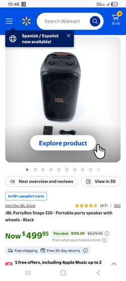 JBL PARTYBOX 320 BLUETOOTH SPEAKER