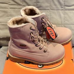 Lugs Girls Gradeschool Convoy Fold Fur Chukka Boots BNIB 