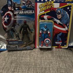 Red  Skull & Captain America, 3.75 Inches Figures