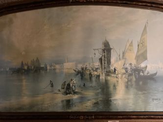 ‘Sunset At Venice ‘ Original artwork by Thomas Moran