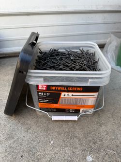 Grip Rite #8 x 3" Drywall Screws 25 lb Bucket