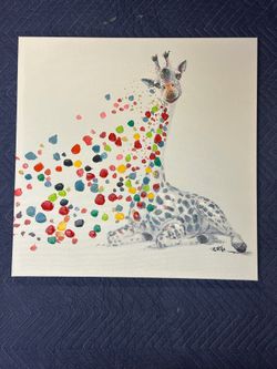 Giraffe on Canvas