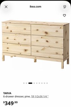 IKEA TARVA 6-Drawer Pine Dresser