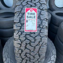 245-70-17LT BF Goodrich K02 A/T Full Used Tire Set $280 Free Mounting And Balancing 