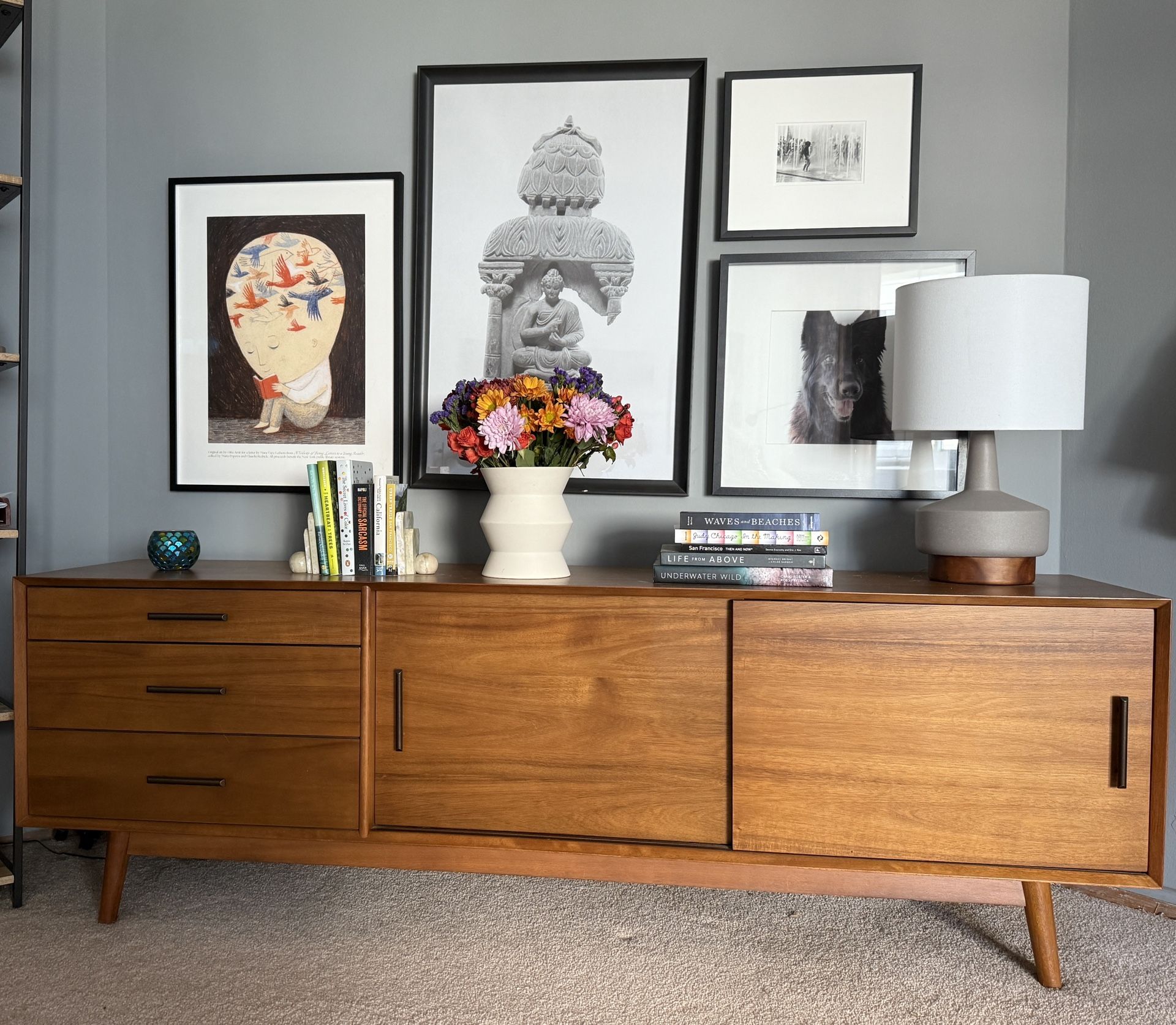 West Elm Mid-Century Media Console (80”)