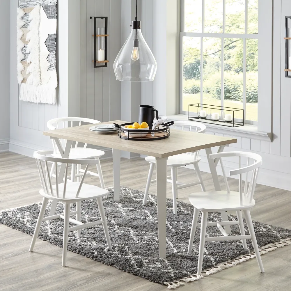 Grannen Dining Table and 4 Chairs High Grade Excellence