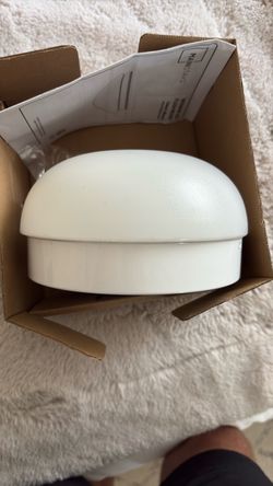 White Dome flush mounted Ceiling Light Fixture