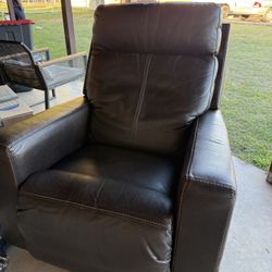 Brown Leather Recliner