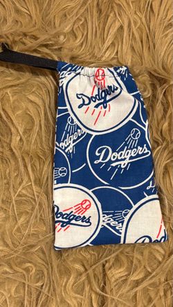 Los Angeles Dodgers Phone  Case Pouch 7”x4”Handmade