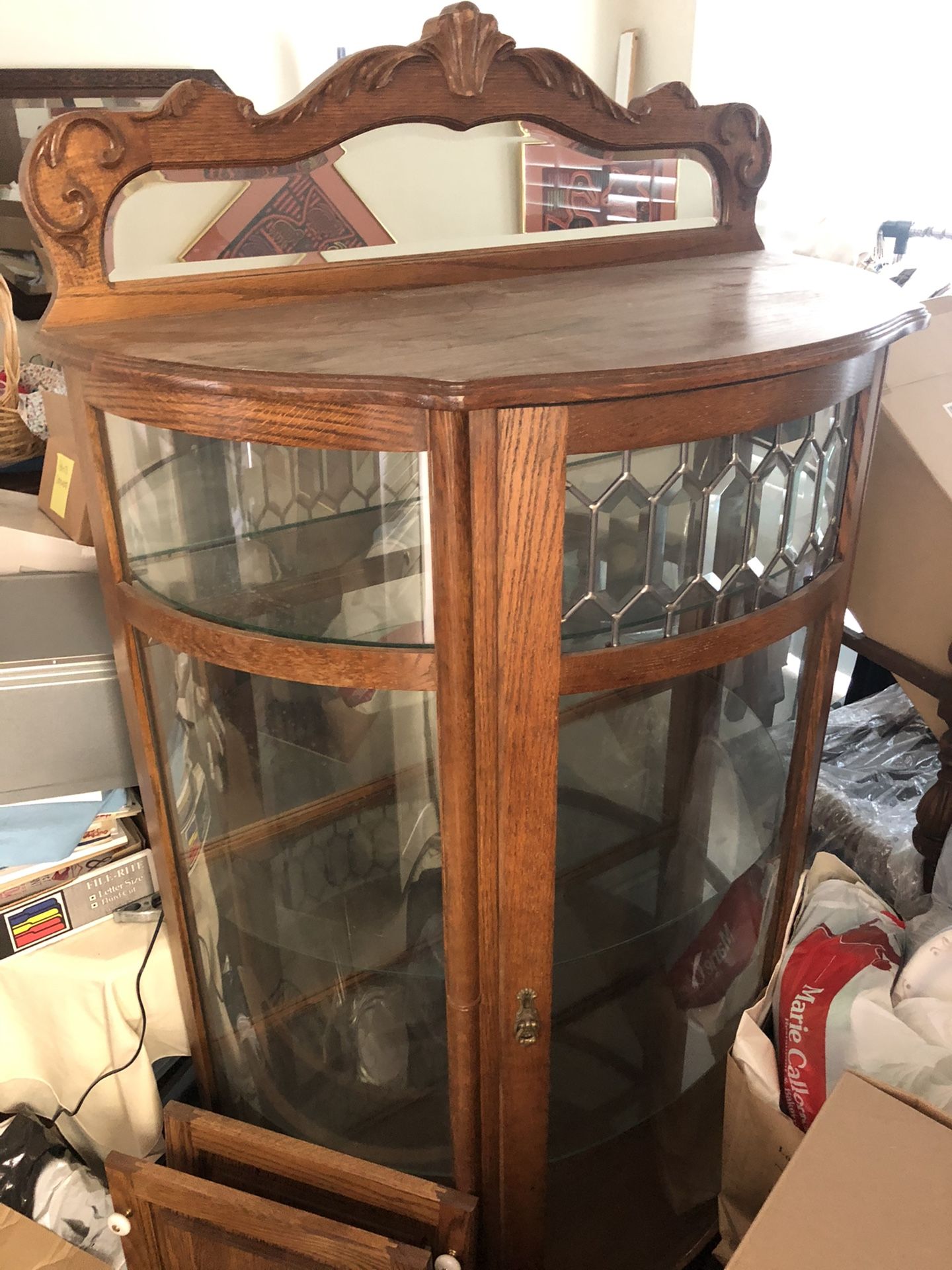 Antique China Cabinet From the 1950th