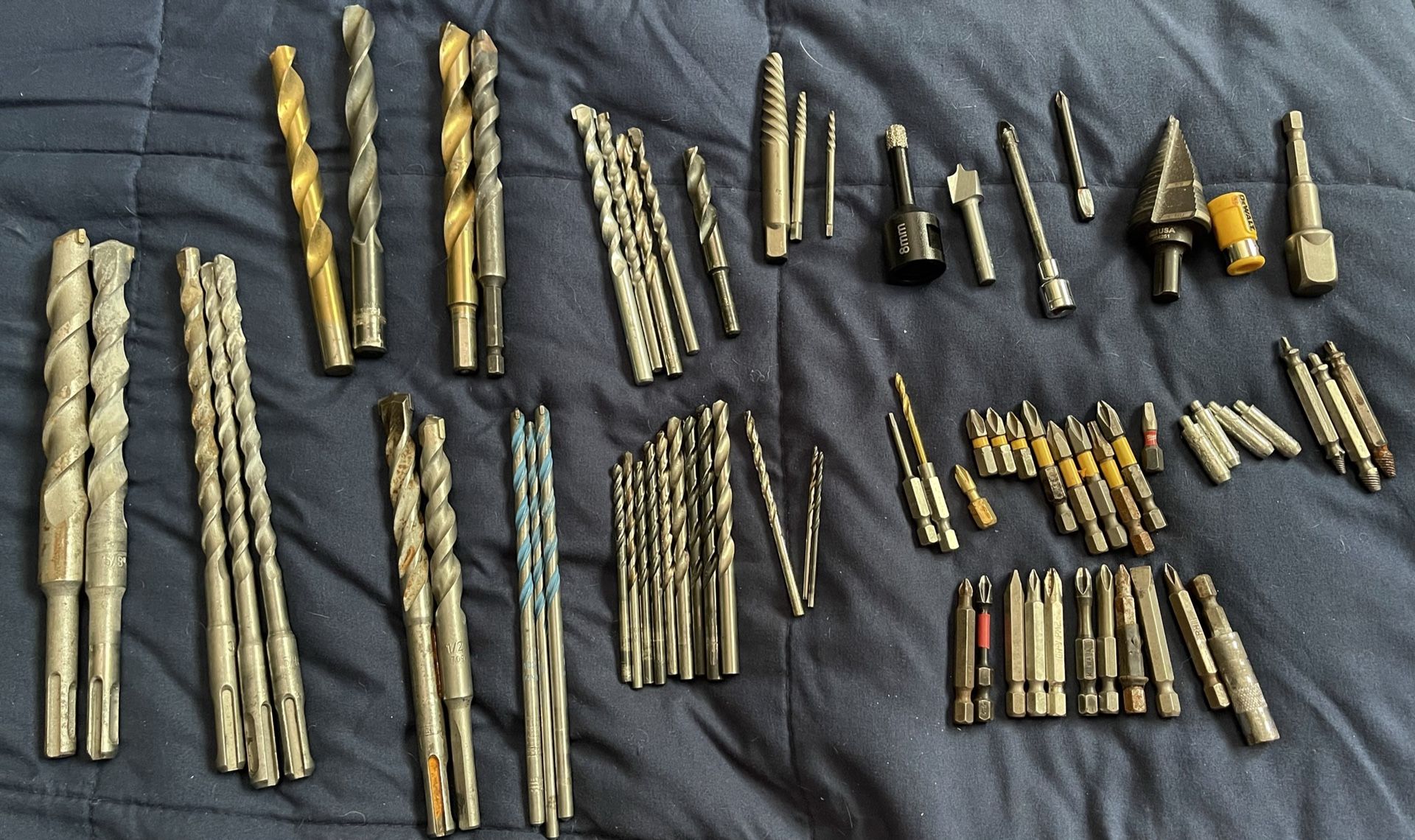 Assortment Of 68 Drill Bits
