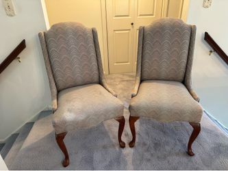PAIR OF UPHOLSTERED PARLOR CHAIRS - EXCELLENT CONDITION