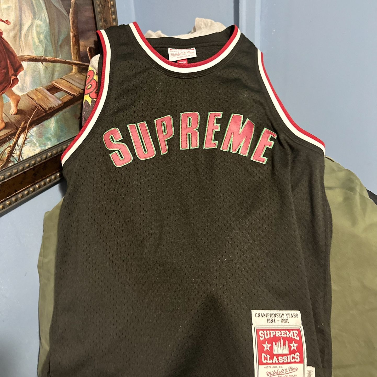 Supreme Mitchell & Ness Basketball Jersey for Sale in Queens, NY 
