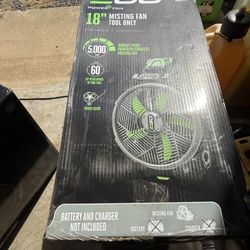 EGO 18” Misting Fans New In Unopened Boxes