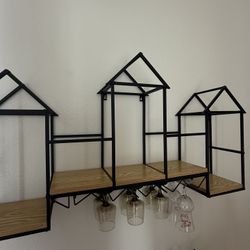 Wine Holder & Glass Rack 