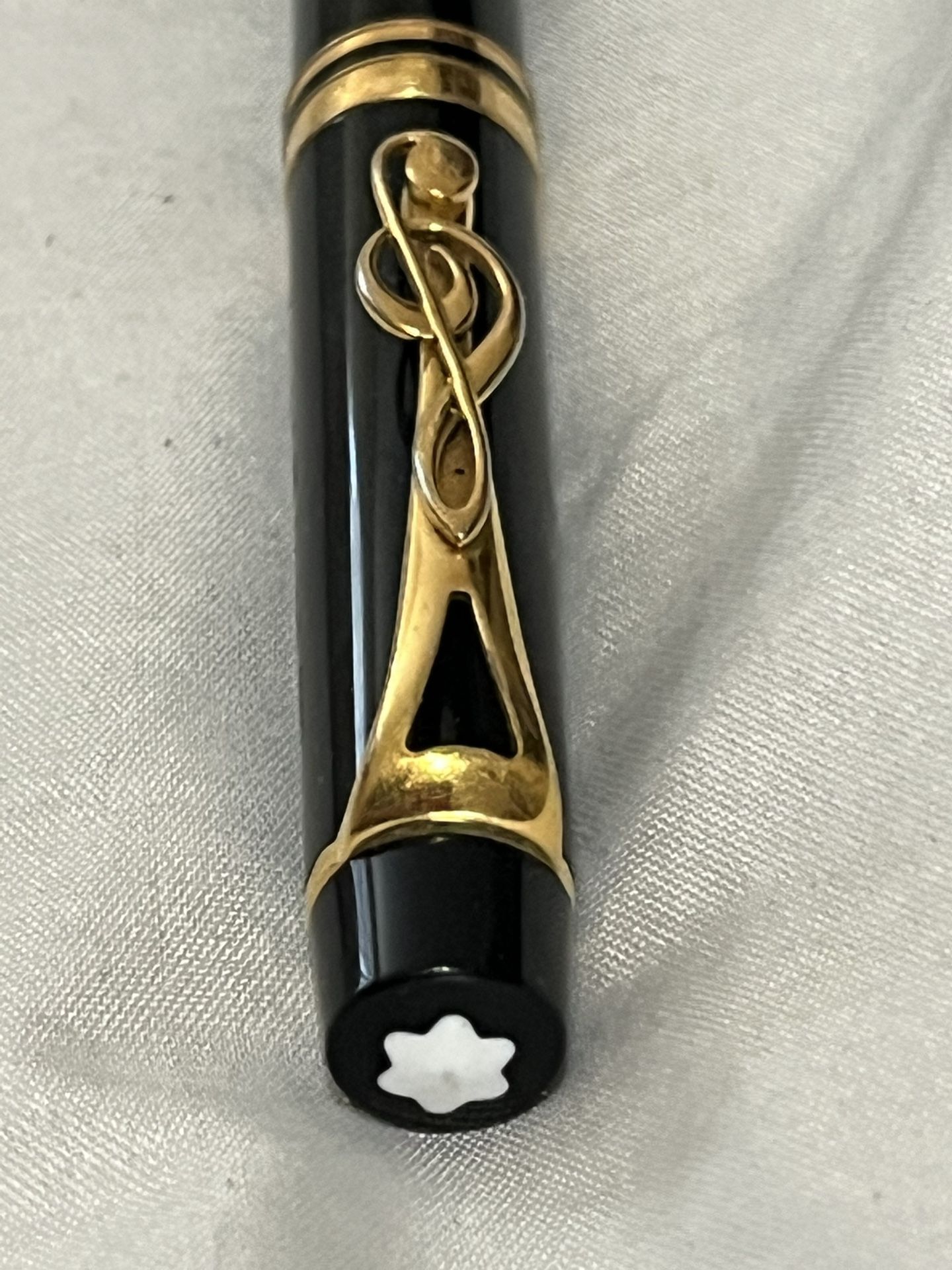 MONTBLANC Limited Edition Music Ballpoint Pen gold plated. Black ink, works good Kenwood XD Launch 1997