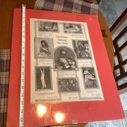 Christmas Among the Stars January 1918 Magazine piece matted and sealed with letter of authenticity  The Designer Magazine published this article depi