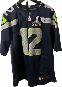 Nike Seattle Seahawks #12 Super Bowl XLIX Jersey