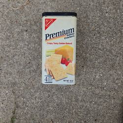 Vintage Nabisco Cracker Empty Tin.