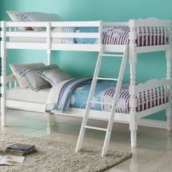 Brand New White Twin/Twin Bunk Bed