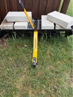 42” rider and aerator 400$