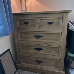 Solid Wood Dresser & Night Stand