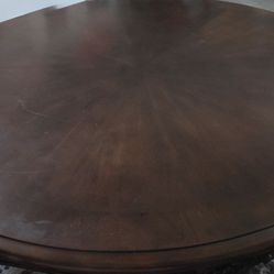 Beautiful Dark Wood, Carved Dining Table