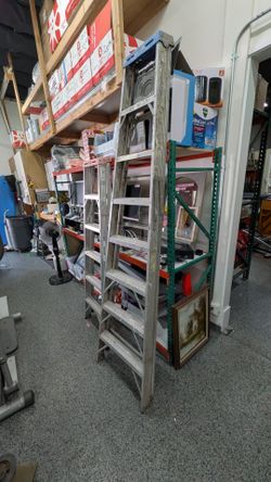 Werner 8-ft A-frame aluminum ladder