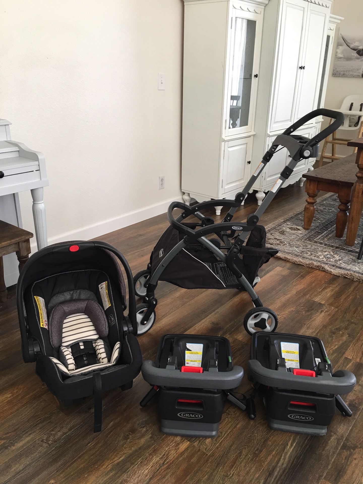 Graco car seat, stroller travel system, and two bases take it all for $150 Menifee pick up