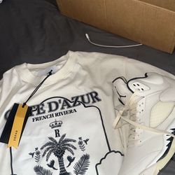 Rude Tee X Jordan’s Sz M Tee, Sz 9.5