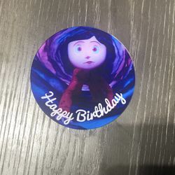 Coraline Jones Birthday Cake Topper 