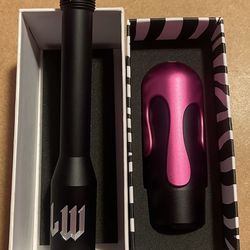 LW “Drip” Aluminum Shift Knob Handle – Black & Pink