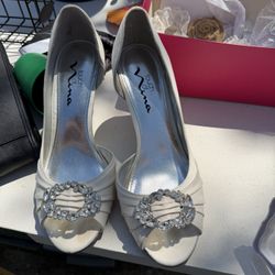 Dorsay Wedge With Crystal Size 7.5