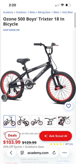 Trixter 18 inch bike