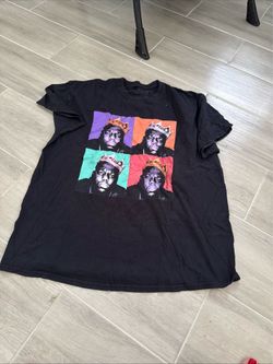 Notorious B.I.G 4 Photo Crowned Tee Unisex XL Black