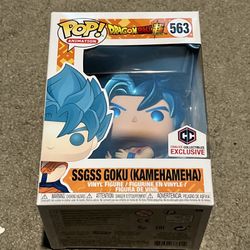 Funko Pop SSGSS Goku God Blue Kamehameha 563 Chalice Dragon Ball Super