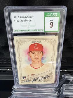 2018 Topps Allen and Ginter Shohei Ohtani Rookie RC #100