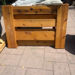 Solid wood twin bed frame