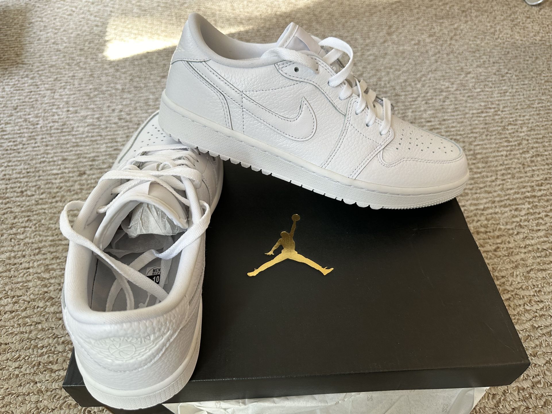 Nike Jordan One Golf Shoes Size 10