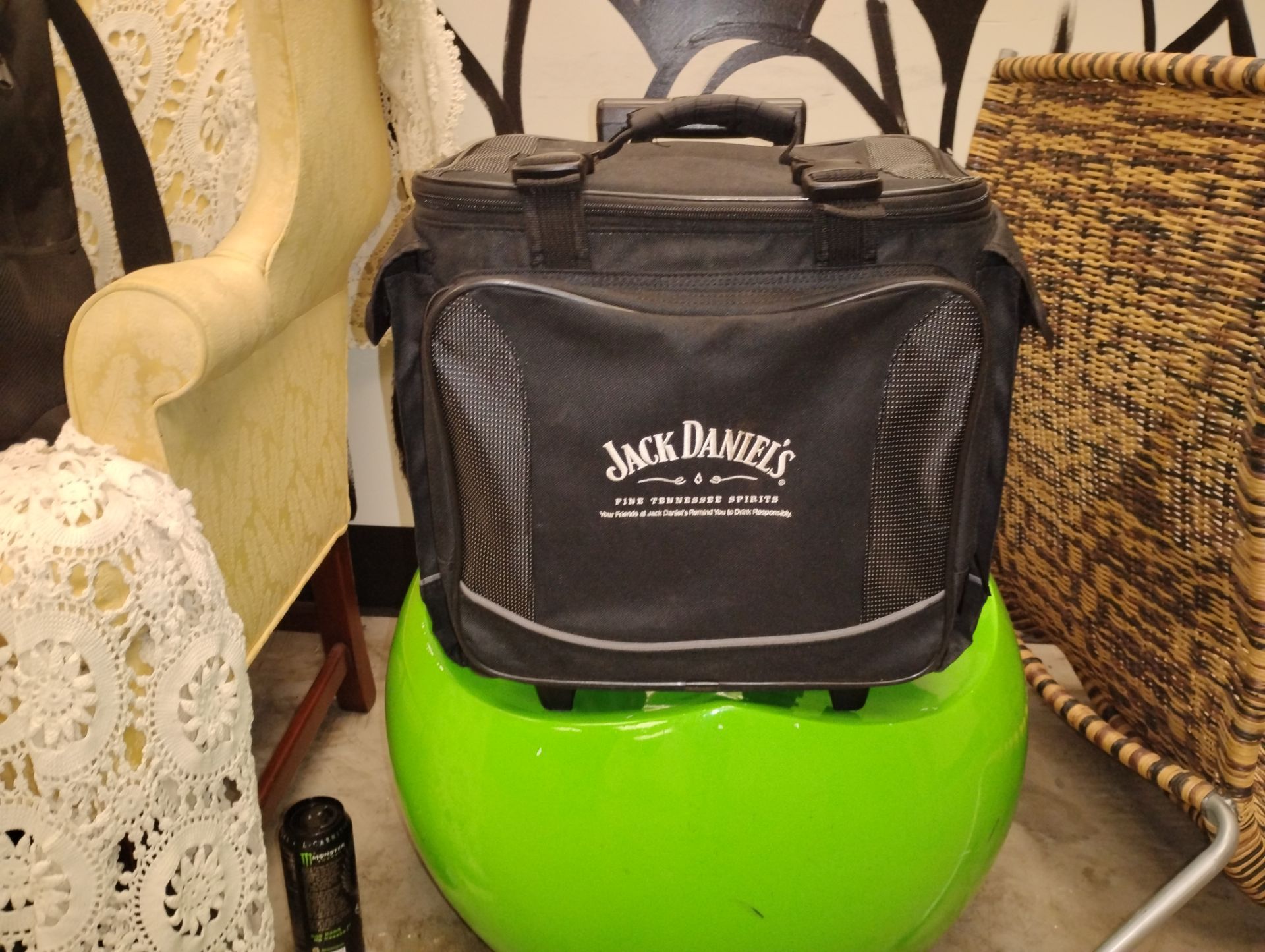 Jack Daniel's bottle cooler and bar fruit holders and napkins holders