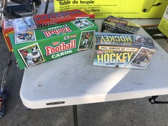 Hockey and football cards